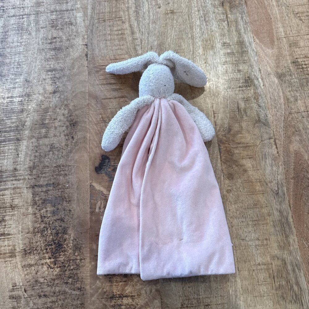 Bunnies By The Bay Best Friends Indeed White Bunny Pink Security Blanket Lovey - Picture 4 of 6